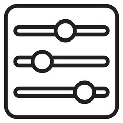 Control outline style icon