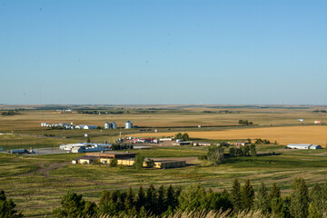 Obraz premium Overview of small town