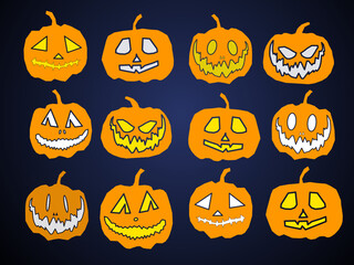 a variety of pumpkins