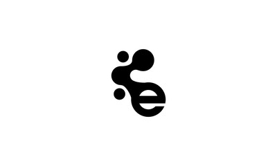 letter E logo vector