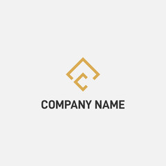 AC monogram logo design modern