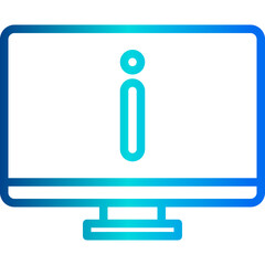 System information outline icon