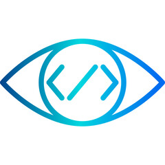 Vision outline icon