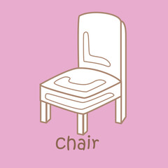 Alphabet C For Chair Digital Stamp