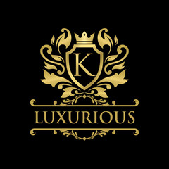Luxury Logo template in vector for Restaurant, Royalty, Boutique, Cafe, Hotel, Heraldic, Jewelry, Fashion and other vector illustration