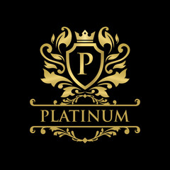 Luxury Logo template in vector for Restaurant, Royalty, Boutique, Cafe, Hotel, Heraldic, Jewelry, Fashion and other vector illustration