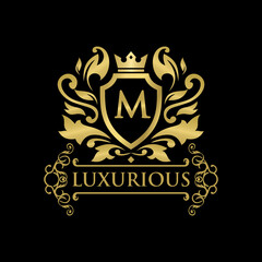 Luxury Logo template in vector for Restaurant, Royalty, Boutique, Cafe, Hotel, Heraldic, Jewelry, Fashion and other vector illustration