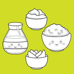 Sushi Japanese Food Digital Stamp