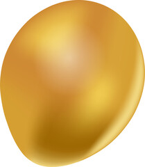 Gold Balloon Illustration