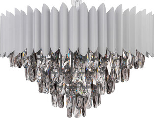 Pendant Light Set Isolated on white background. Modern chandelier isolated on background