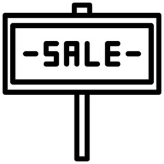 Sale outline icon