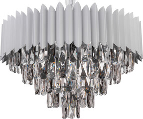 Pendant Light Set Isolated on white background. Modern chandelier isolated on background