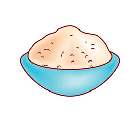 flour in a bowl icon
