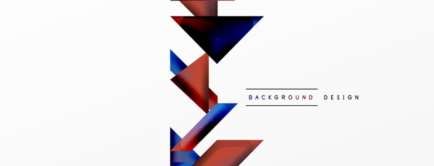 Abstract background. Simple color geometric shapes composition with 3d effect, lights and shadows. Vector Illustration For Wallpaper, Banner, Background, Card, Book Illustration, landing page