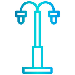 Lamp outline icon