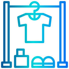 T shirt store outline icon