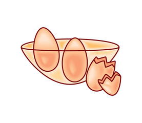 eggs in bowl icon