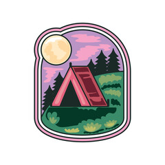 camping adventure badge
