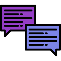 Chat bubble outline icon