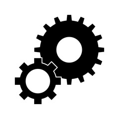 Gear icon. setting sign for mobile concept and web design. vector illustration