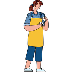 brista girl Elements and illustration