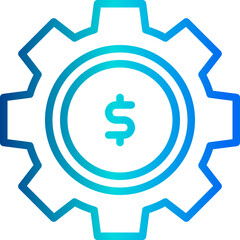 Money management outline icon