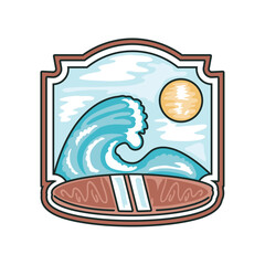 surf sea adventure badge