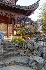 Intricate designs on the roofs of buildings in the Forbidden City