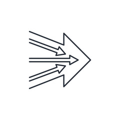 Equipment activation. Vector linear icon isolated on white background.