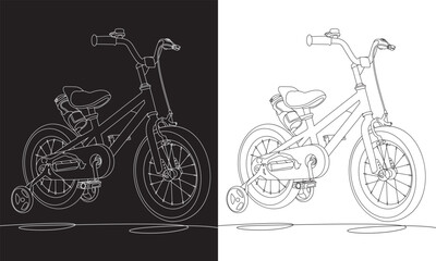 Cycle Bike Line art vector. Professional, creative , eye-catching, modern and minimalist.