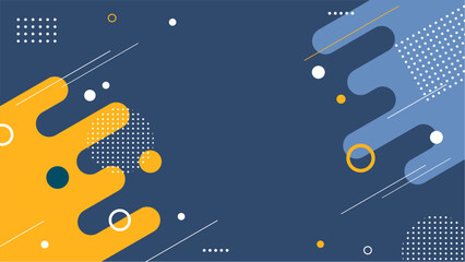 Blue background vector with abstract shapes, Suitable for wallpaper, poster designs, banners, templates, and more