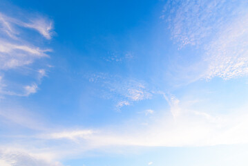Sky background, blue sky with cloud, Blue sky and cloud on summer daytime