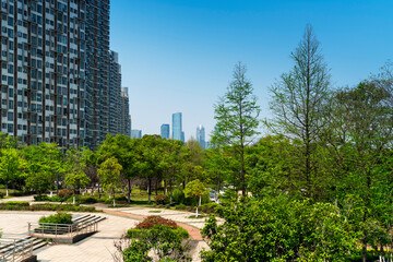 Daytime shot of the city skyline