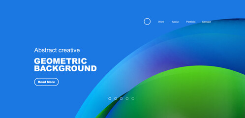 Round shapes, circles and rings composition. Business or technology design for wallpaper, banner, background, landing page, wall art, invitation, prints