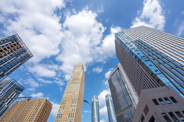 Fototapeta premium Metropolis of Shanghai's modern office building