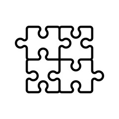 Puzzle icon. sign for mobile concept and web design. vector illustration