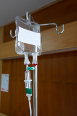 Hospital intravenous IV bag Stock Picture