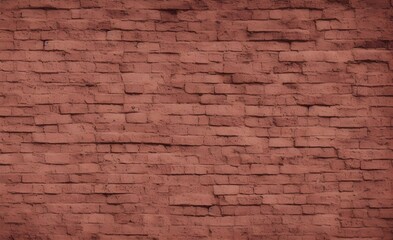 Antique brick wall, panoramic view. Grunge stone texture.