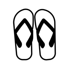 Slippers icon. sign for mobile concept and web design. vector illustration