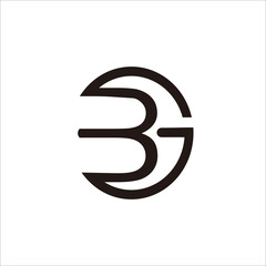 Fototapeta Print BG letter logo design for your company name and brand obraz