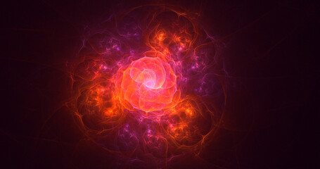 3D rendering abstract circle light background