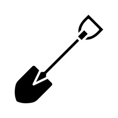 Shovel icon. shovel dig sign for mobile concept and web design. vector illustration