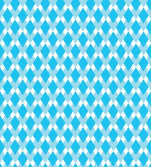 Seamless Oktoberfest and Bavarian blue geometric background. Pattern on white background.