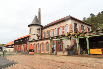 Obraz premium Museum and historical visitor Mine Rammelsberg in Harz mountains, Goslar, Germany