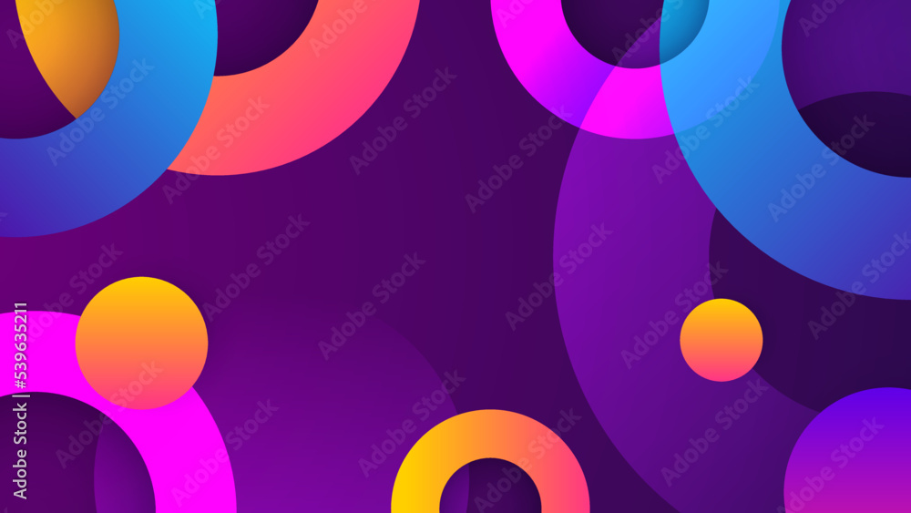 Poster abstract background with colorful geometric shapes. trendy gradient geometric pattern background tex