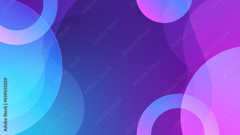 Poster Modern blue and purple gradient technology background. Abstract futuristic tech banner with a gradient shape and light