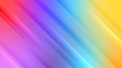 Abstract rainbow gradient background in bright colors. Colorful smooth illustration with speed motion light line