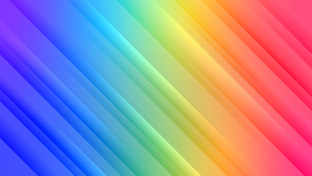 Abstract rainbow gradient background in bright colors. Colorful smooth illustration with speed motion light line