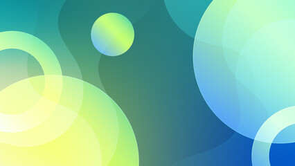 Modern green purple and blue gradient technology background with circle