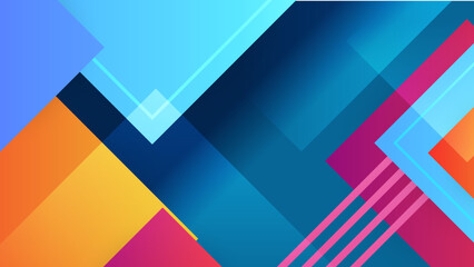 Abstract dynamic blue yellow orange red and orange gradient background